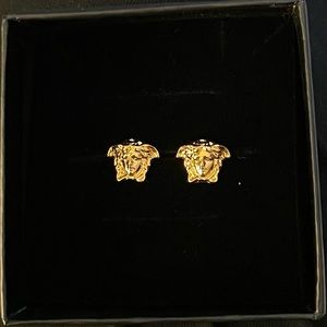 AUTHENTIC and current season Versace Medusa Stud Earrings Brand NEW!